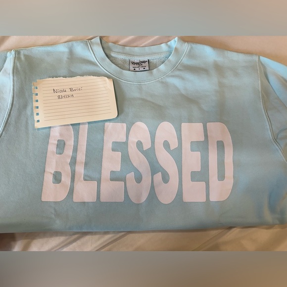 Sweaters - Living Fully Co. “blessed” size small. New never washed.